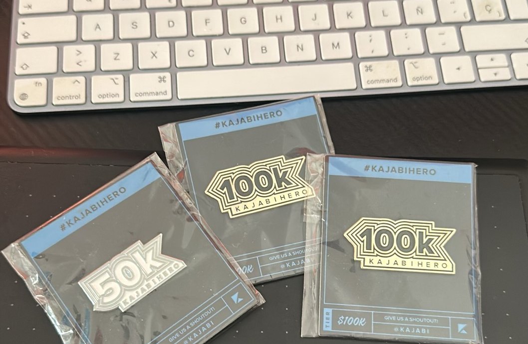 Kajabi Hero awards at the 50K and 100K tiers